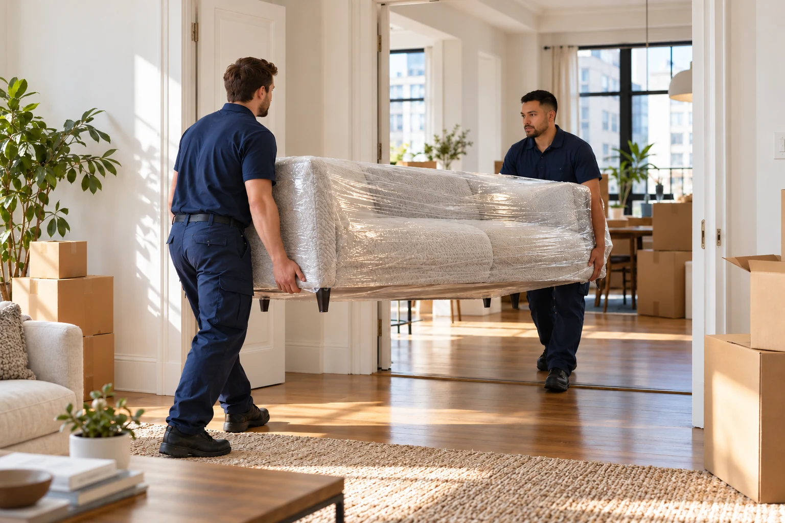 Illustrative Apartment Moving scene