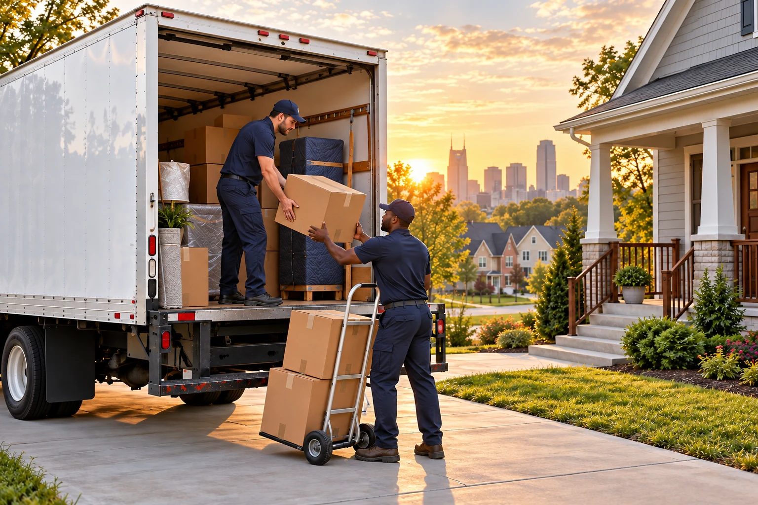 Illustrative Relocation Services scene